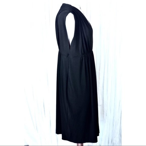 Norma Kamali black dress v neck plus  size XXL 2XL - Picture 3 of 4